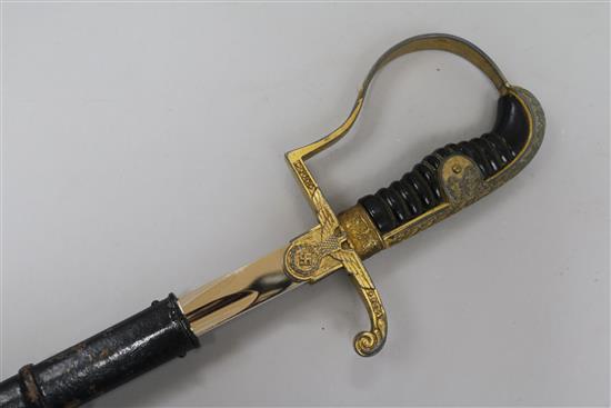 A World War II original German Army officers sword